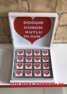 DOĞUM GÜNÜ KUTLU OLSUN YAZILI ÇİKOLATA